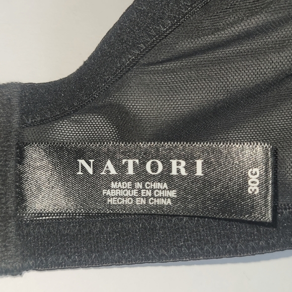 Natori Smooth Scroll Bra 30G black nwot - Picture 4 of 12